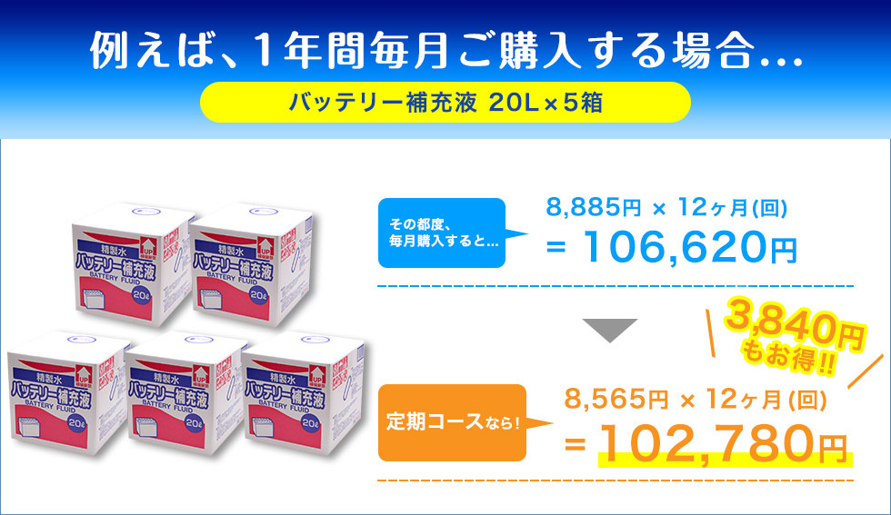 例えば、1年間毎月ご購入する場合 定期コースなら1,956円もお得！！