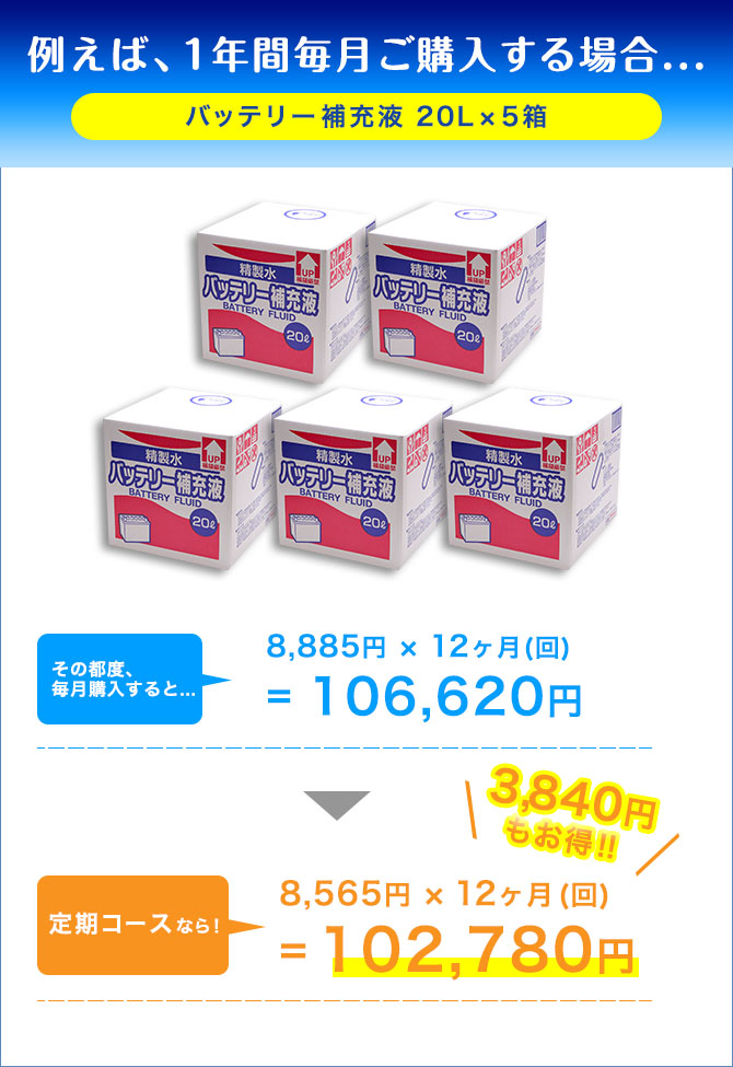 例えば、1年間毎月ご購入する場合 定期コースなら1,956円もお得！！