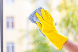 原因③雑巾の水分がきれいに拭き取れていない